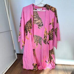 Emerson Fry India Collection Pink Tiger Kimono Size XS/S